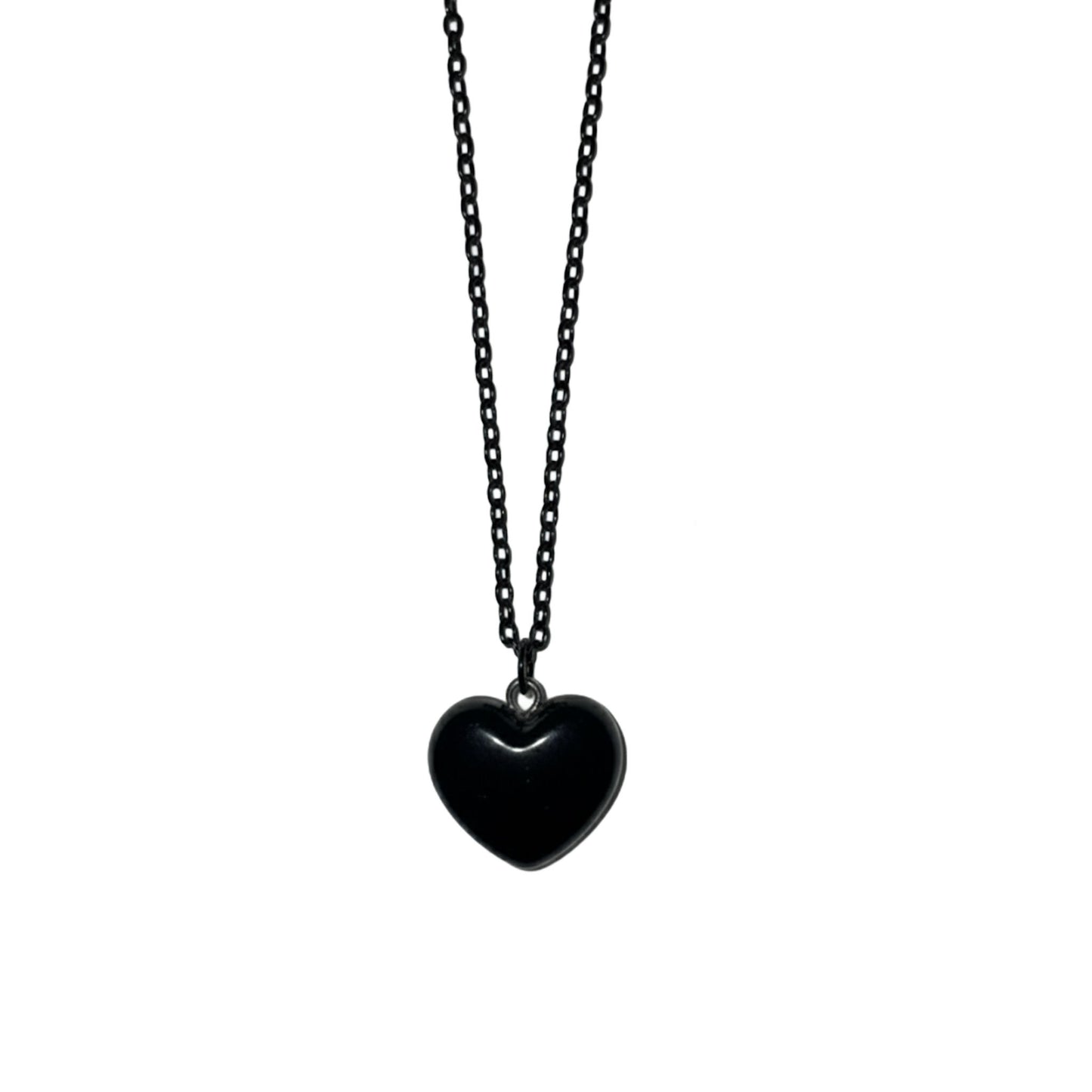 Necklace - Black (Heart)