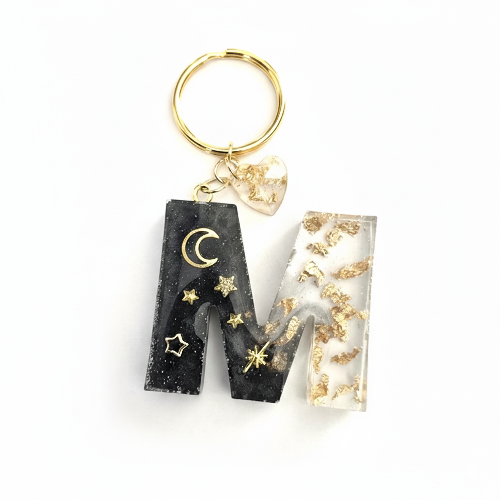 Keyring - Resin (Large Letter)