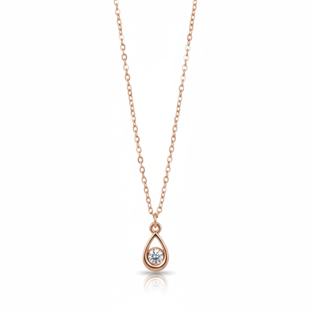 Necklace - Rose Gold (Teardrop)