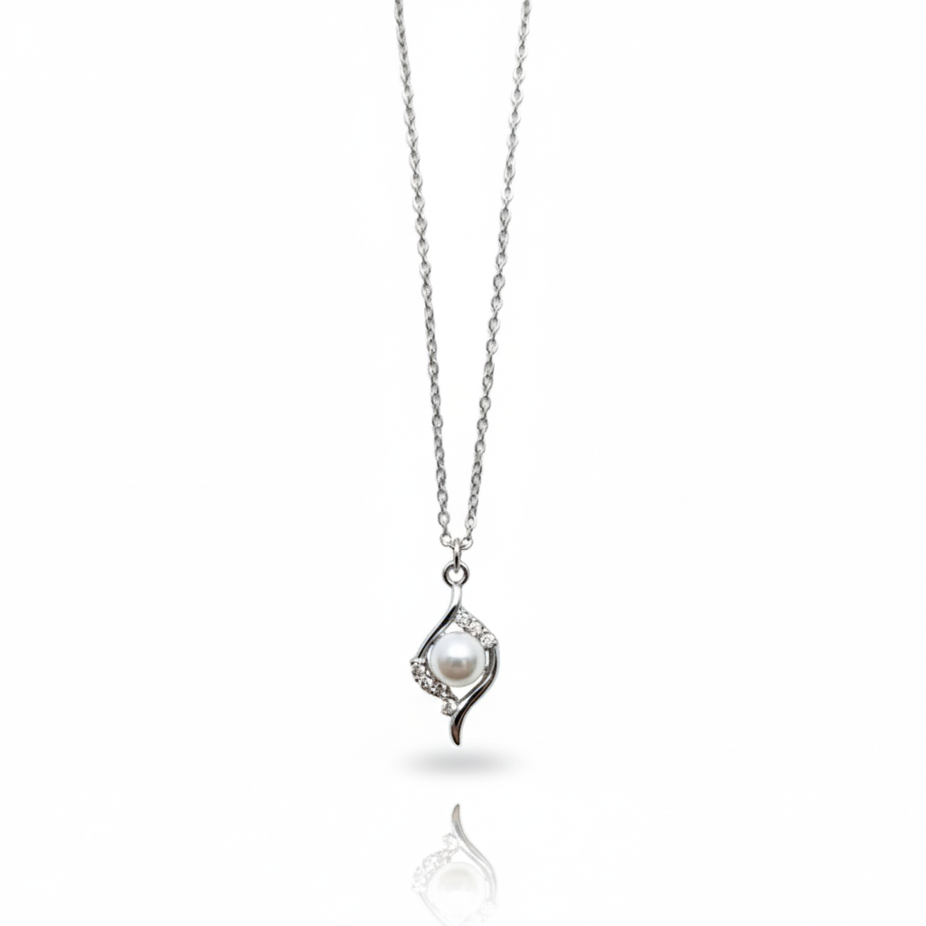 Necklace - Silver (Pearl)