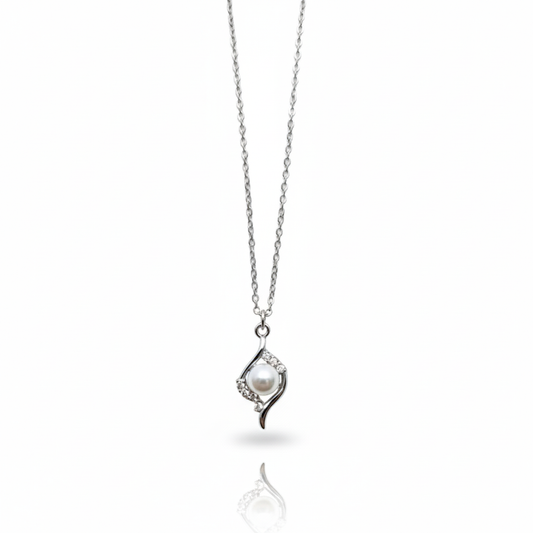 Necklace - Silver (Pearl)