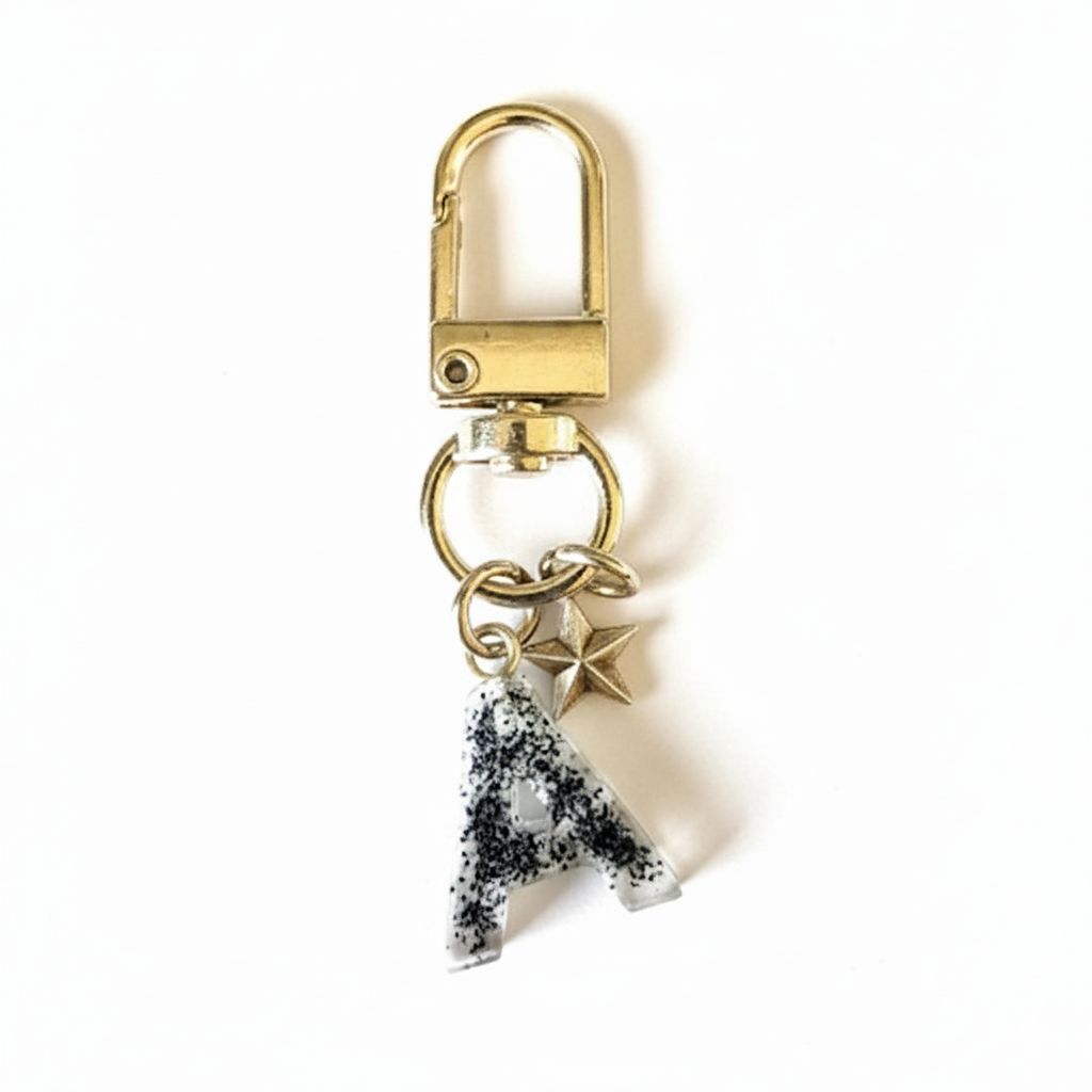Keyring - Resin (Small Letter)