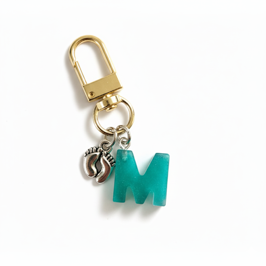 Keyring - Resin (Small Letter)