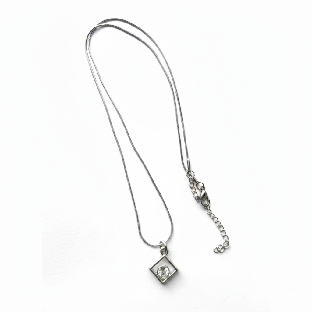 Necklace - Silver (Rhombus)