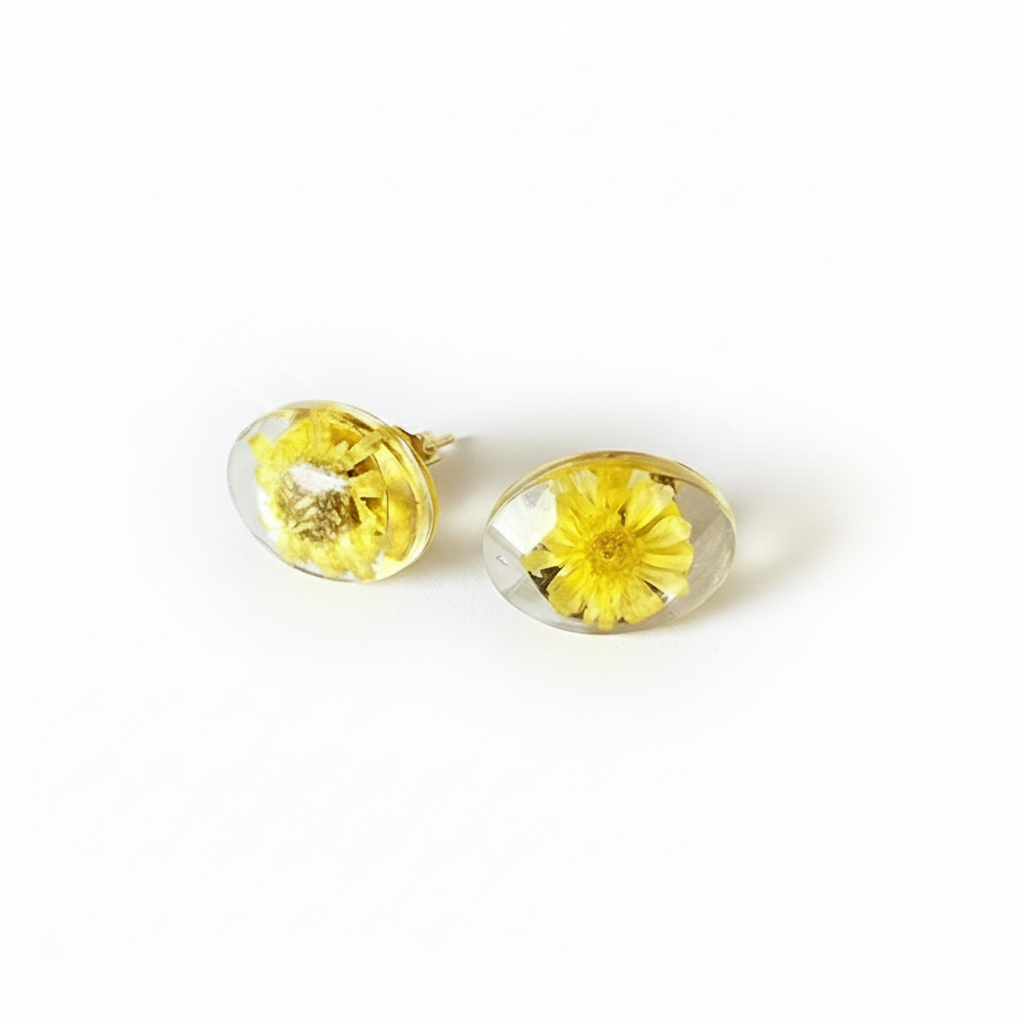 Earrings - Resin (Studs Flower)