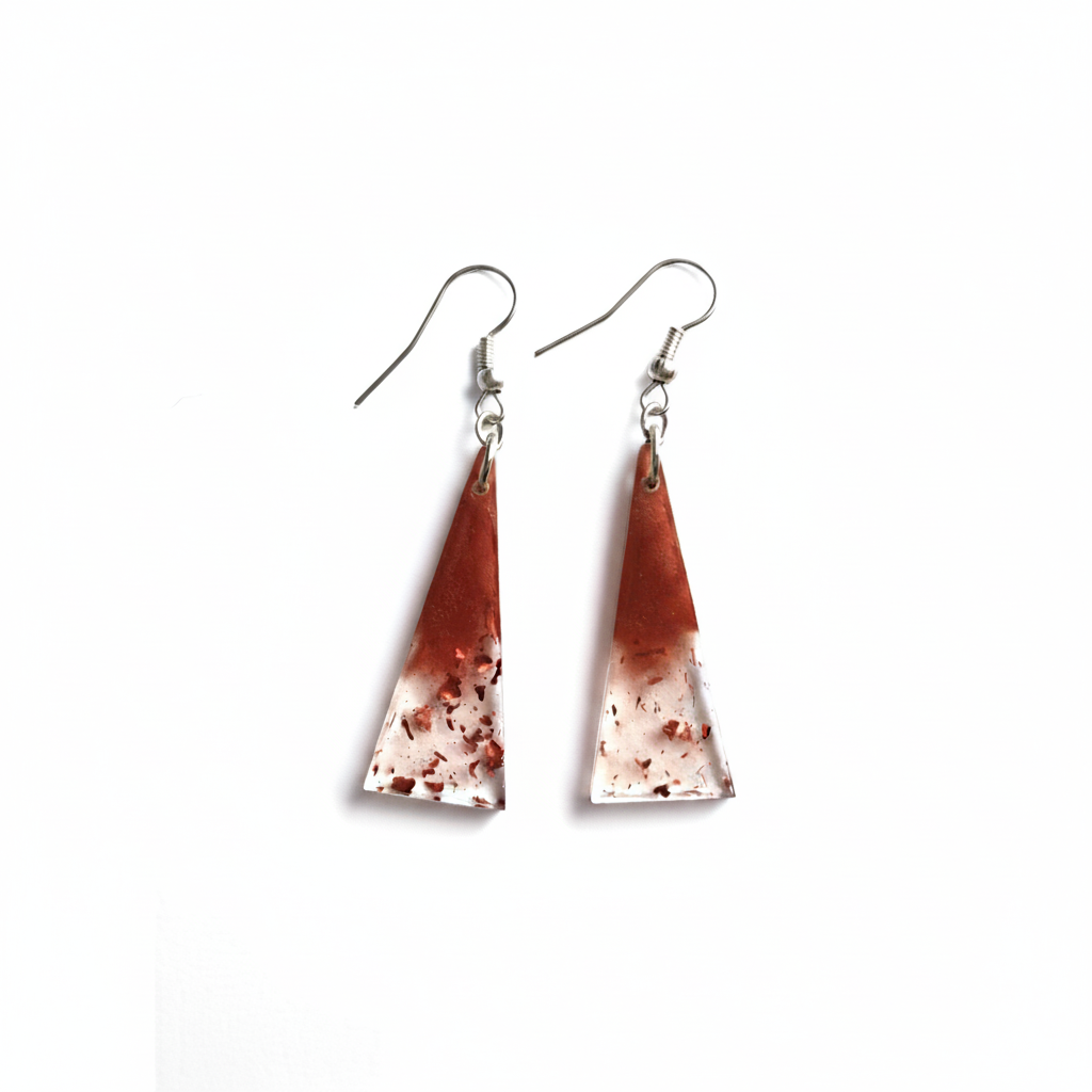 Earrings - Resin (Tapered Triangle)