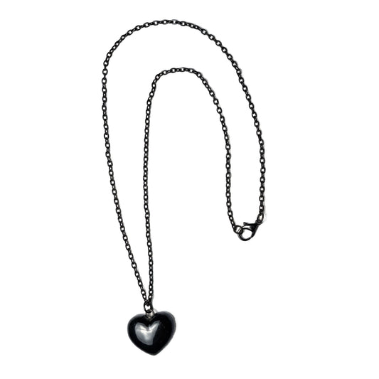 Necklace - Black (Heart)