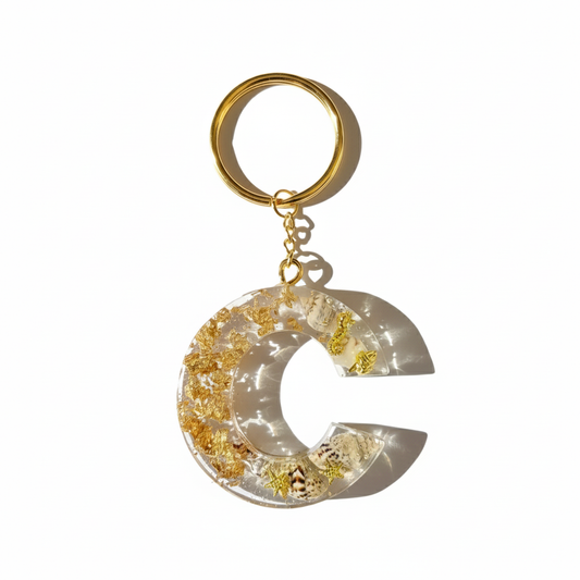 Keyring - Resin (Gold Shimmer)