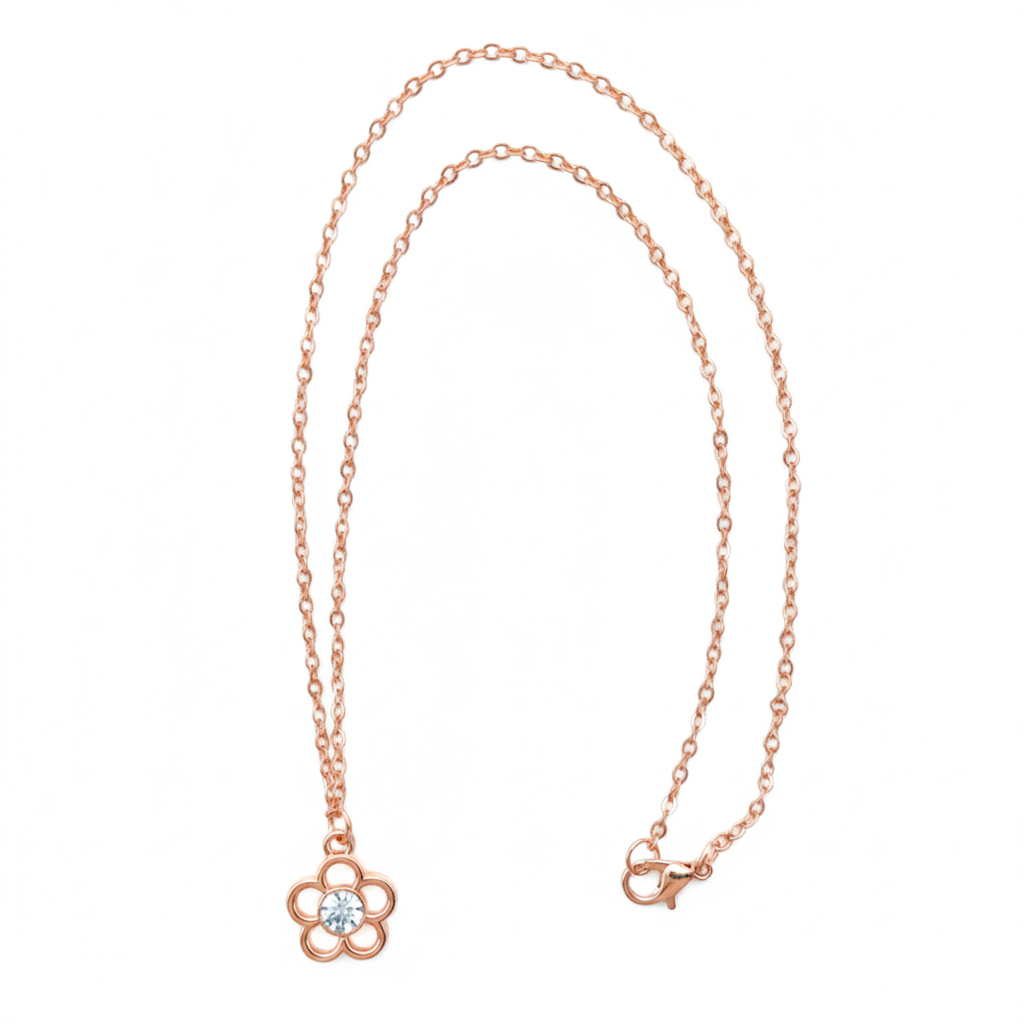 Necklace - Rose Gold (Flower)