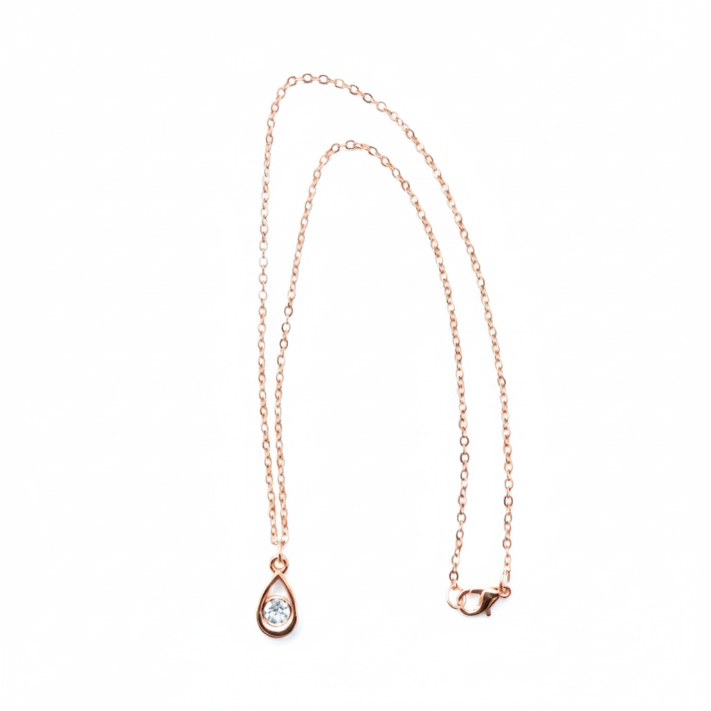 Necklace - Rose Gold (Teardrop)