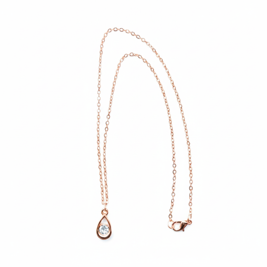 Necklace - Rose Gold (Teardrop)