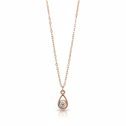 Necklace - Rose Gold (Teardrop)