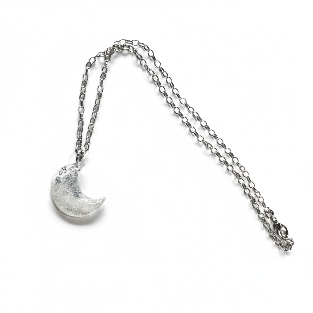 Necklace - Resin (Moon Pendant)