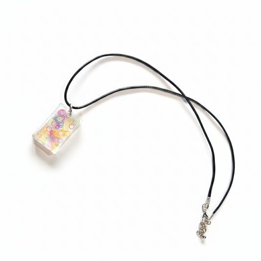 Necklace - Resin (Rectangular Pendant)