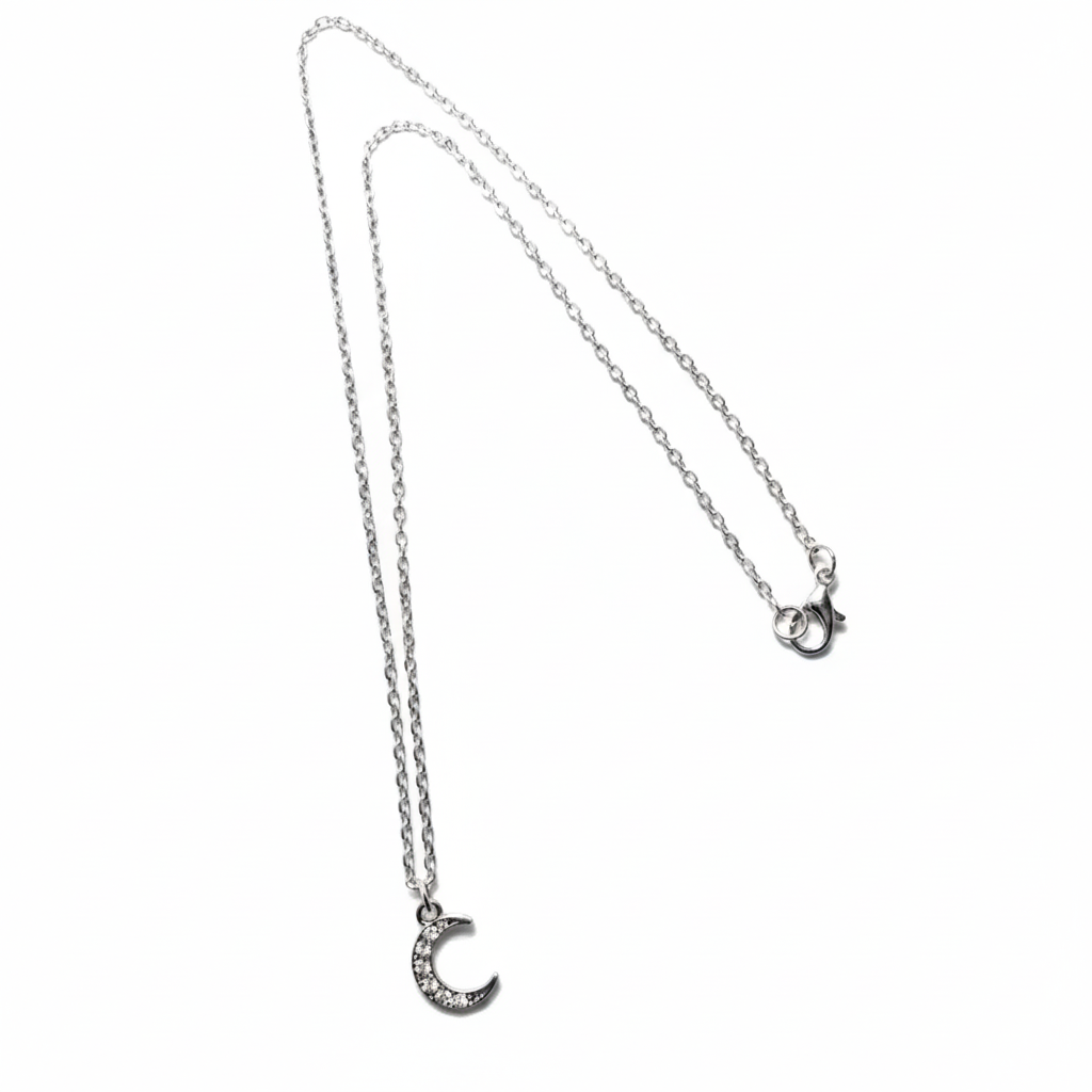 Necklace - Silver (Moon)
