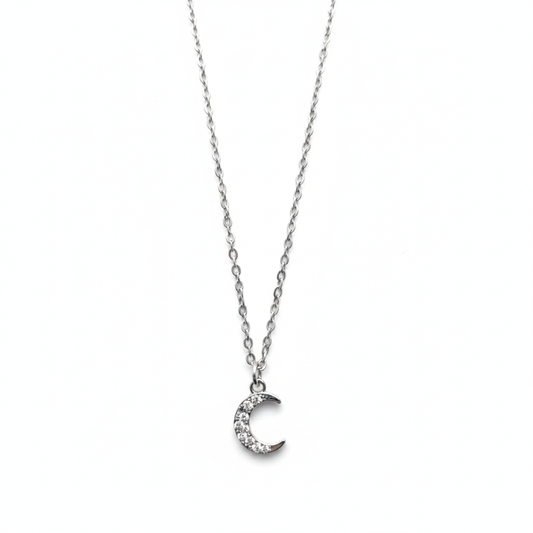 Necklace - Silver (Moon)