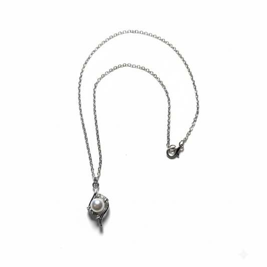 Necklace - Silver (Pearl)