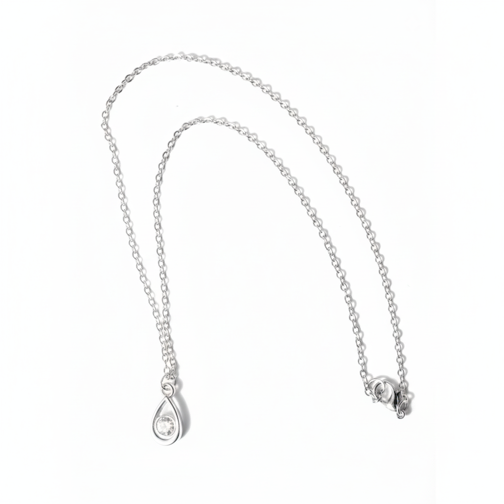Necklace - Silver (Teardrop)