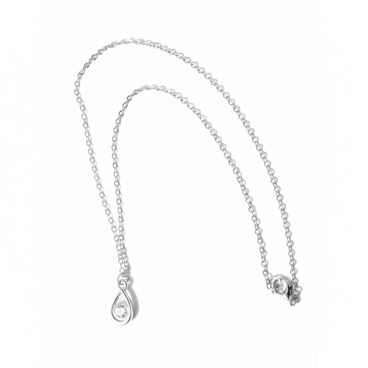 Necklace - Silver (Teardrop)
