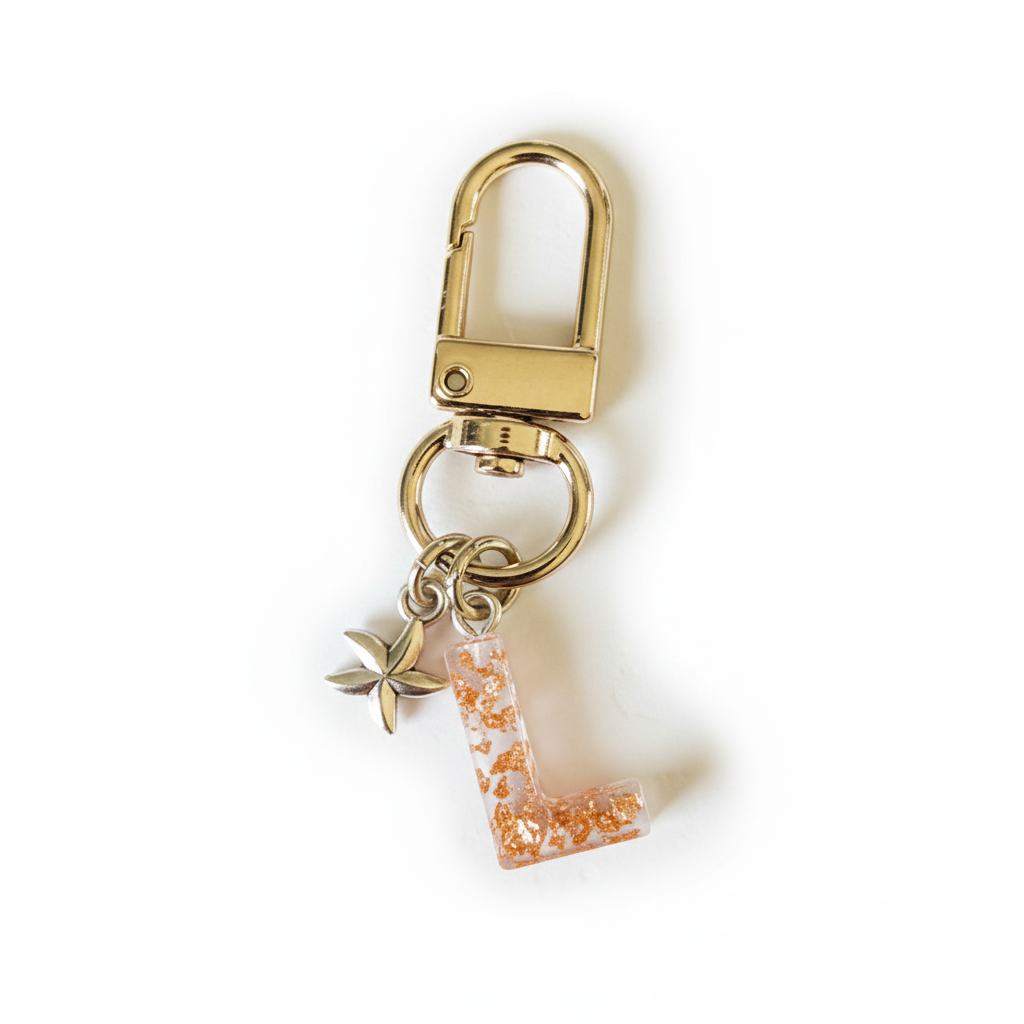 Keyring - Resin (Small Letter)