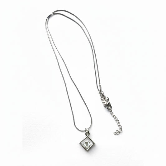 Necklace - Silver (Rhombus)