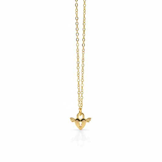 Necklace - Gold (Winged Heart)