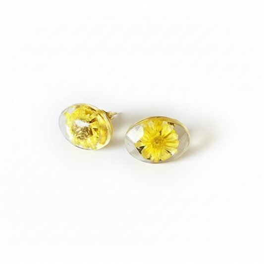 Earrings - Resin (Studs Flower)